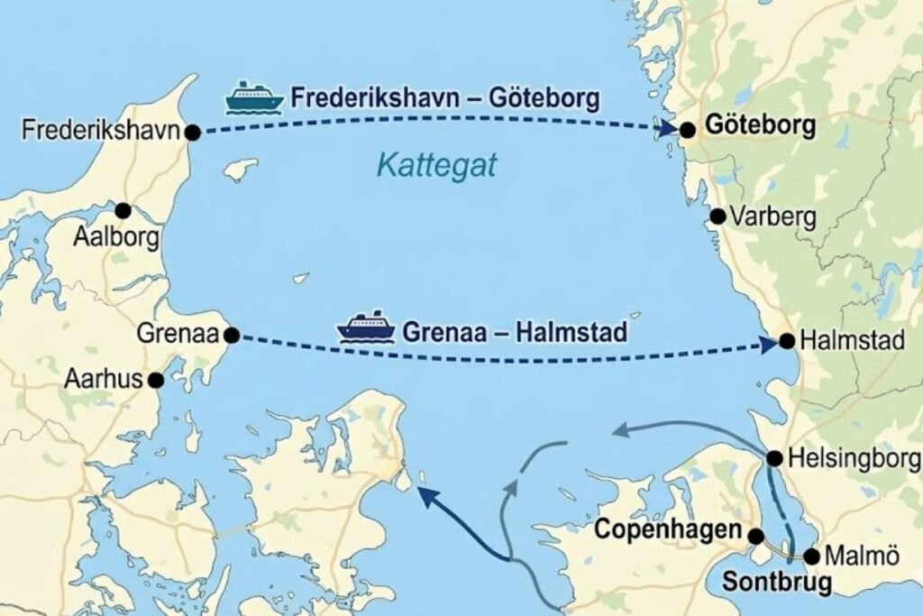 alternative via Juttland to Sweden