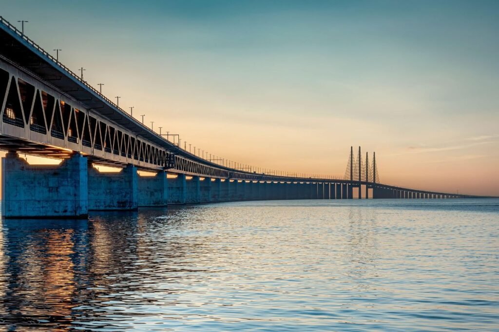 Øresund Bridge - bridge between Denmark and Sweden